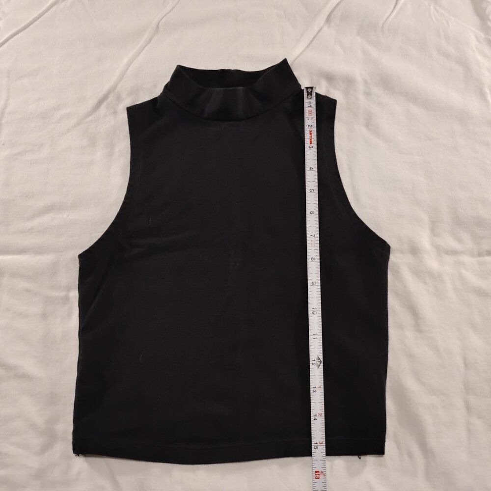 Wild Fable Mock Neck Crop Tank Top Size XS Extra Small Black - Picture 4 of 7